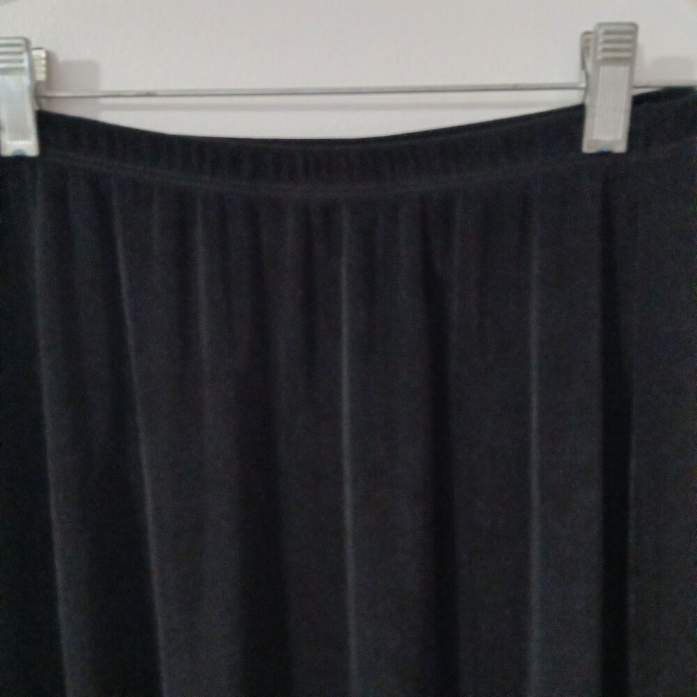 QVC Citiknits Women's Black Sleeveless Cowlneck 2-Piece Travel Skirt Set Small - Picture 12 of 12